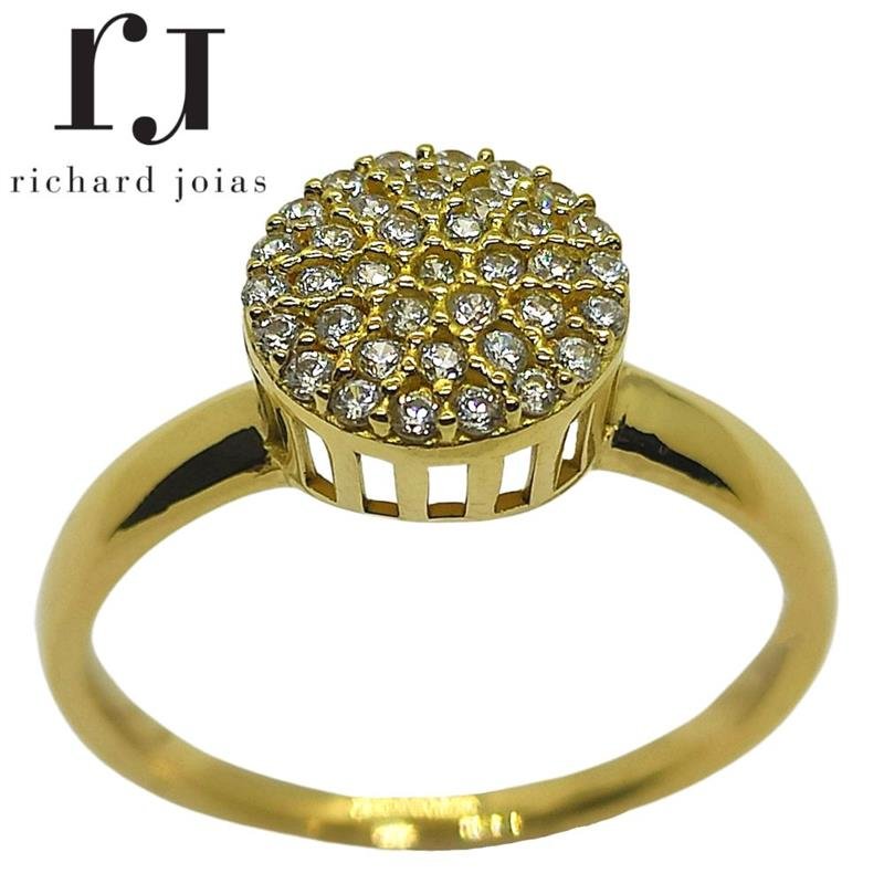 ANEL DE MOEDA CHUVEIRO C/37 PEDRAS