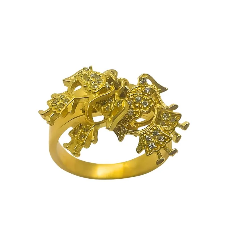 ANEL DE MOEDA COM 04 PINGENTE DE CRIANÇA