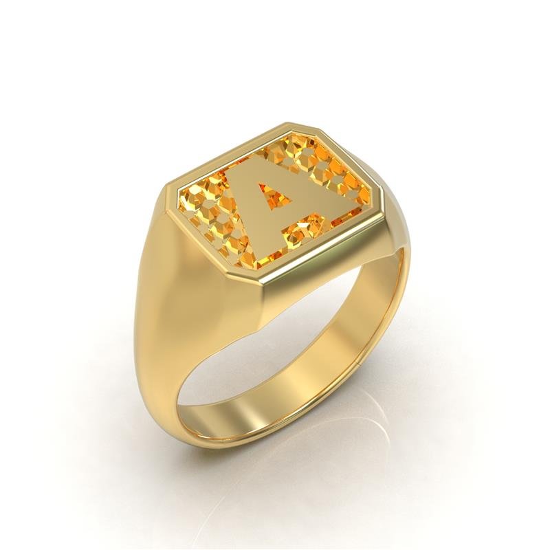 ANEL DE MOEDA LETRA (TODAS AS LETRAS DISPONÍVEIS)