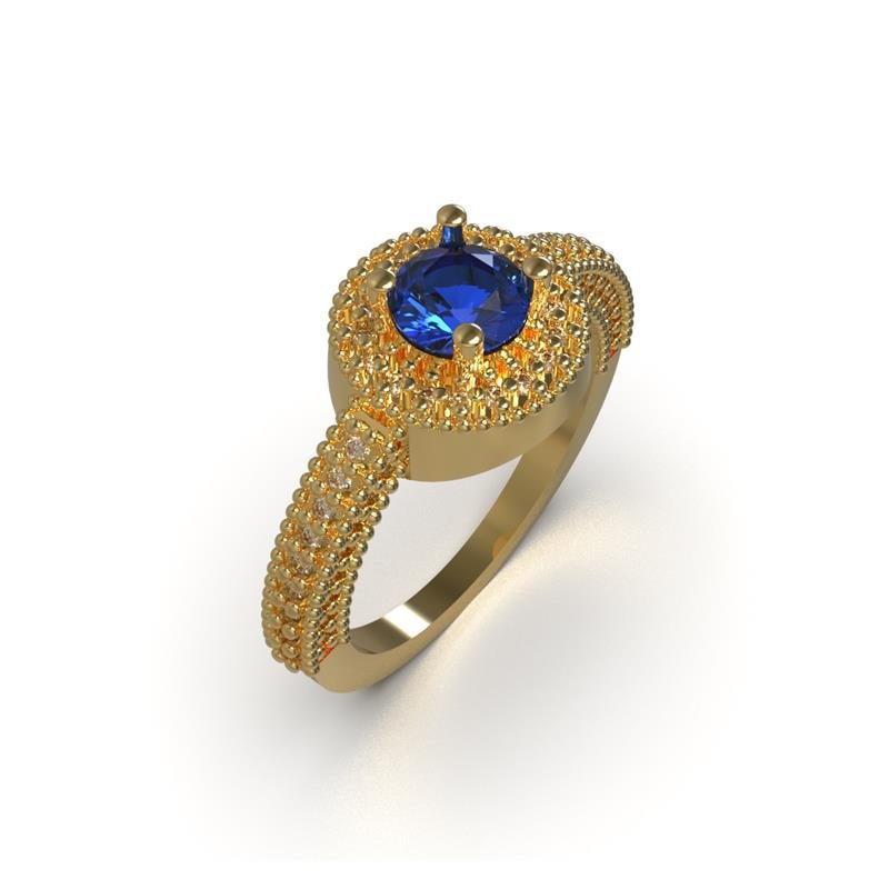 ANEL DE MOEDA DIAMOND C/69 PEDRAS