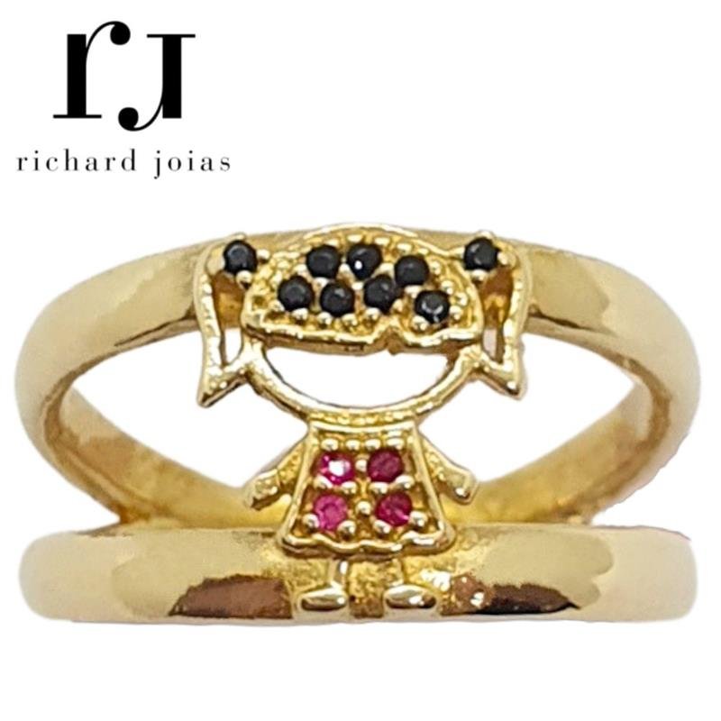 ANEL DE MOEDA MENINA MUDA COR DO CABELO