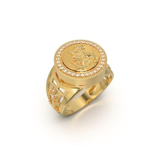 ANEL DE MOEDA RELIGIOSO (CHAPINHA REMOVÍVEL)