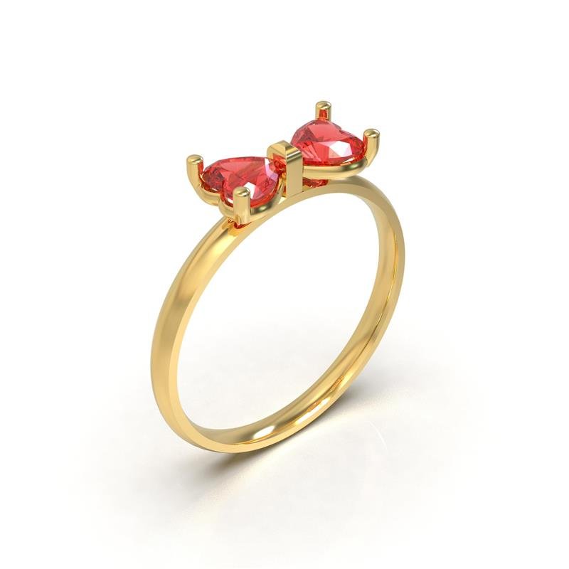 ANEL DE MOEDA LAÇO DE CORAÇÃO