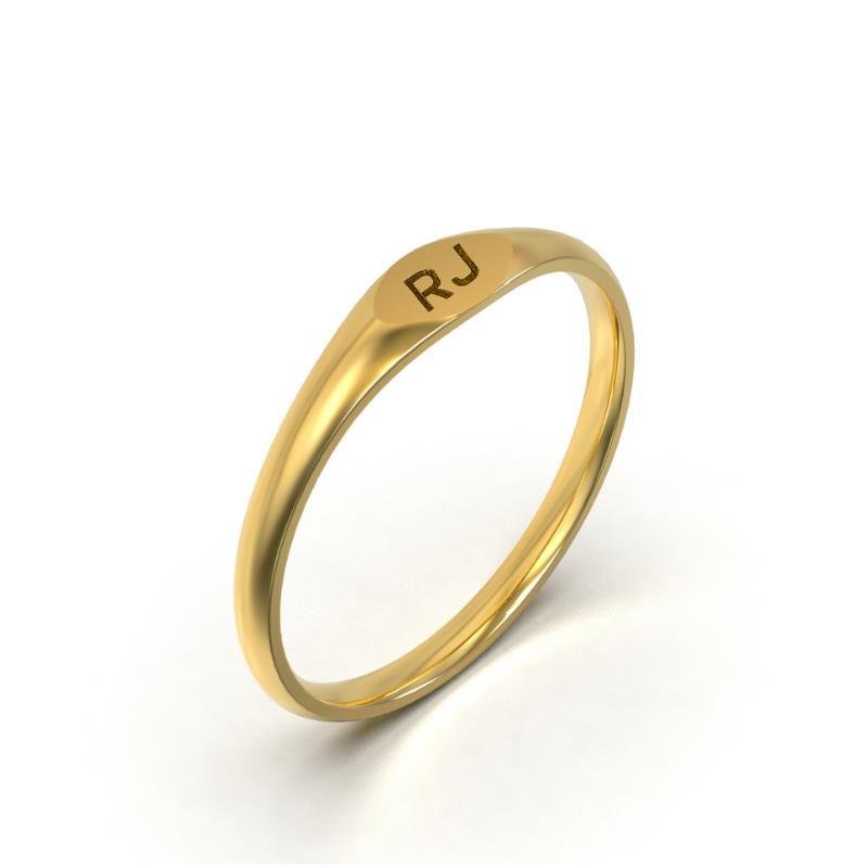 ANEL DE MOEDA MINIMALISTA COM GRAVAÇÃO À LASER