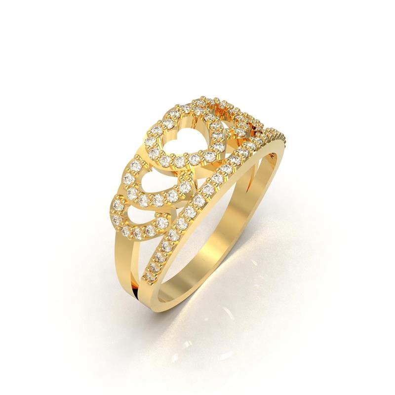 ANEL DE MOEDA COROA DE CORAÇÕES