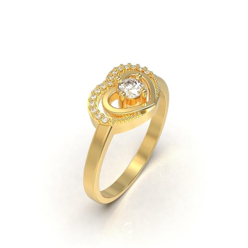 ANEL DE MOEDA CORAÇÃO / TROCA COR DAS PEDRAS