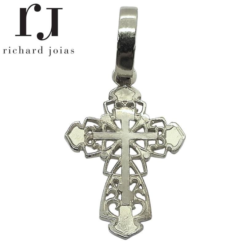 PINGENTE DE PRATA CRUZ DE TAMANHO 2,2 X 3,5