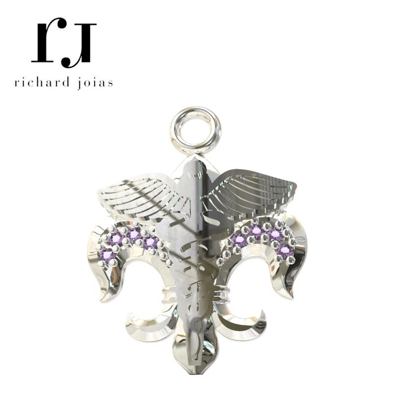 PINGENTE DE PRATA CURSO PEDAGOGIA TAMANHO 1,7X2,0