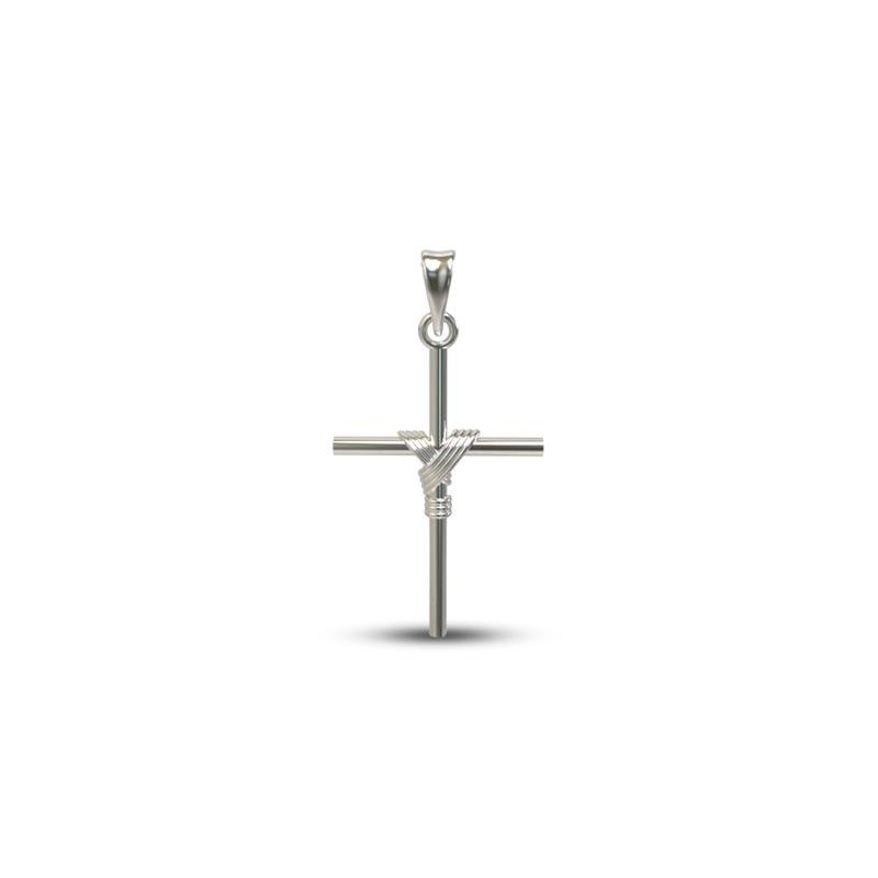PINGENTE DE PRATA CRUSIFIXO TAMANHO 3,3X1,8