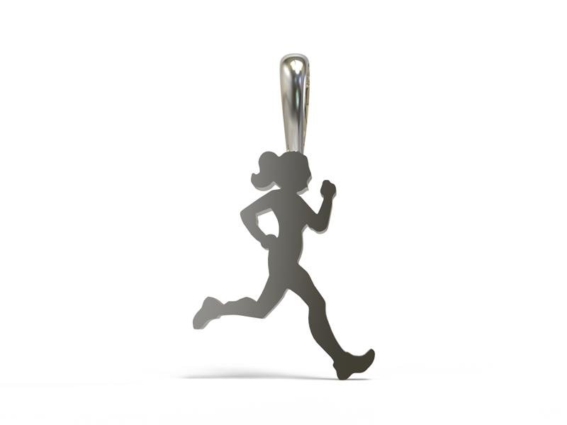 PINGENTE DE PRATA ATLETISMO