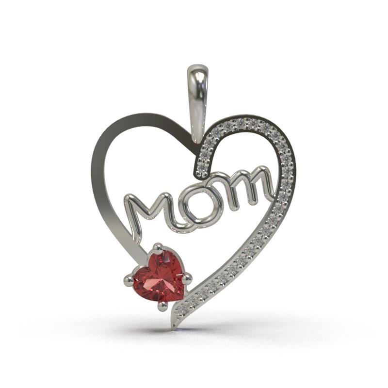 PINGENTE DE PRATA MOM 5X5