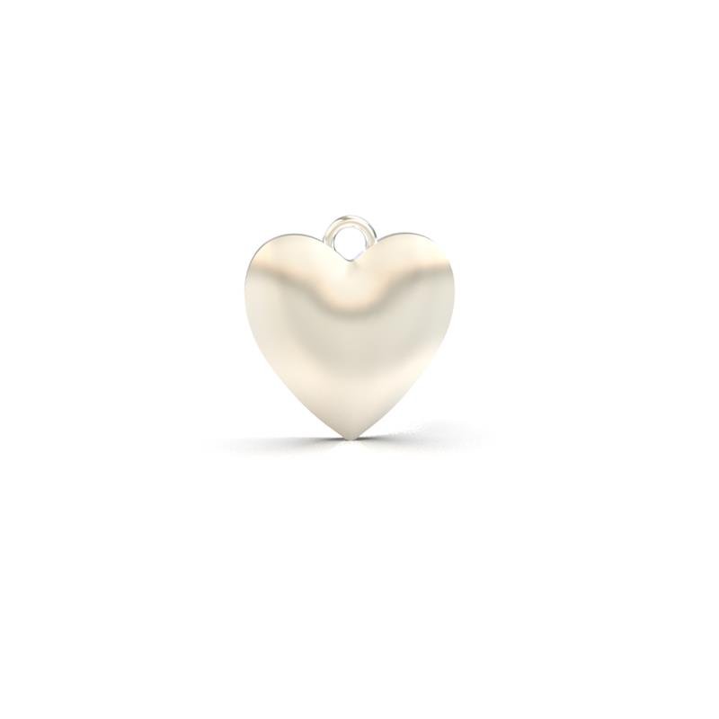 PINGENTE DE PRATA CORAÇÃO 15X14MM