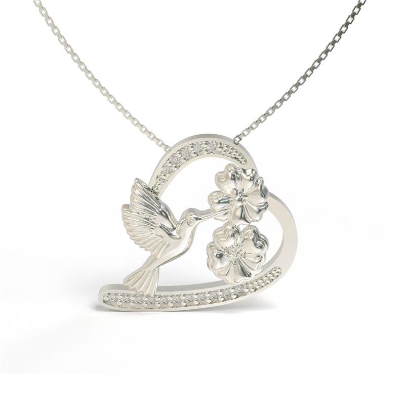 PINGENTE DE PRATA 925 A 950 BEIJA-FLOR 1,8 X 2 CM