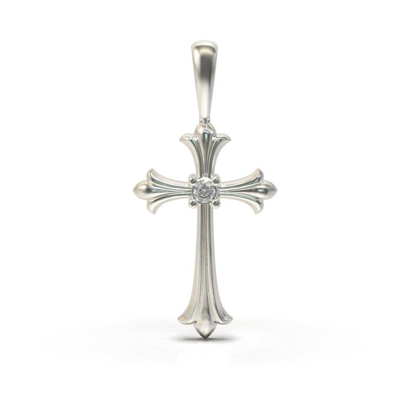 PINGENTE DE PRATA 925 A 950 CRUCIFIXO