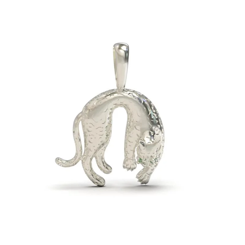 PINGENTE DE PRATA 925 A 950 PANTERA PEQUENA 1,8MM