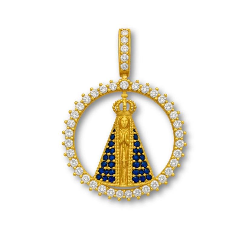 PINGENTE DE MOEDA NOSSA SENHORA APARECIDA 4,5X3,0