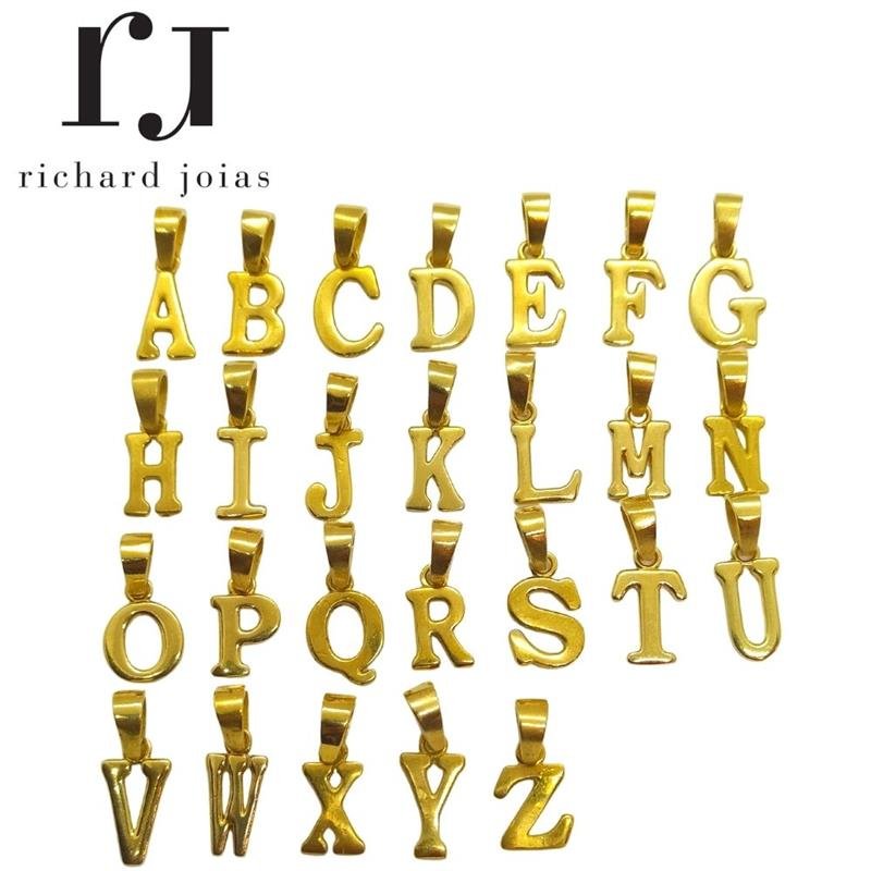 PINGENTE DE MOEDA LETRAS 1,0X1,5