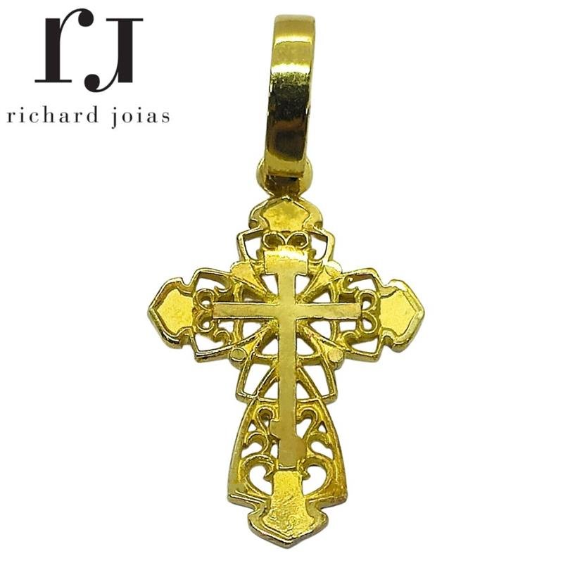 PINGENTE DE MOEDA CRUZ DE TAMANHO 2,2 X 3,5