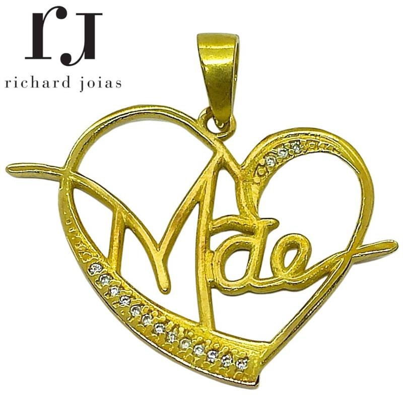 PINGENTE DE MOEDA MÃE C/16 PEDRAS DE TAMANHO 3,8 X 2,9