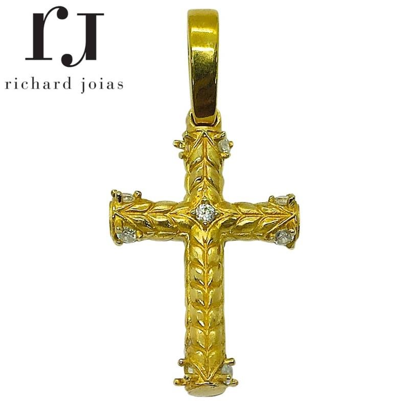 PINGENTE DE MOEDA CRUZ C/09 PEDRAS DE TAMANHO 2,5 X 3,8