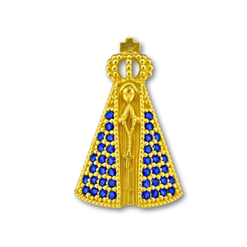 PINGENTE DE MOEDA NOSSA SENHORA APARECIDA DE TAMANHO 2,5 X 1,5