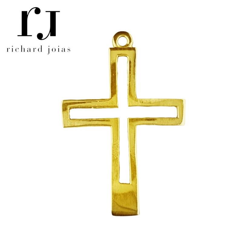 PINGENTE DE MOEDA CRUCIFIXO DE TAMANHO 3,6 X 2,7