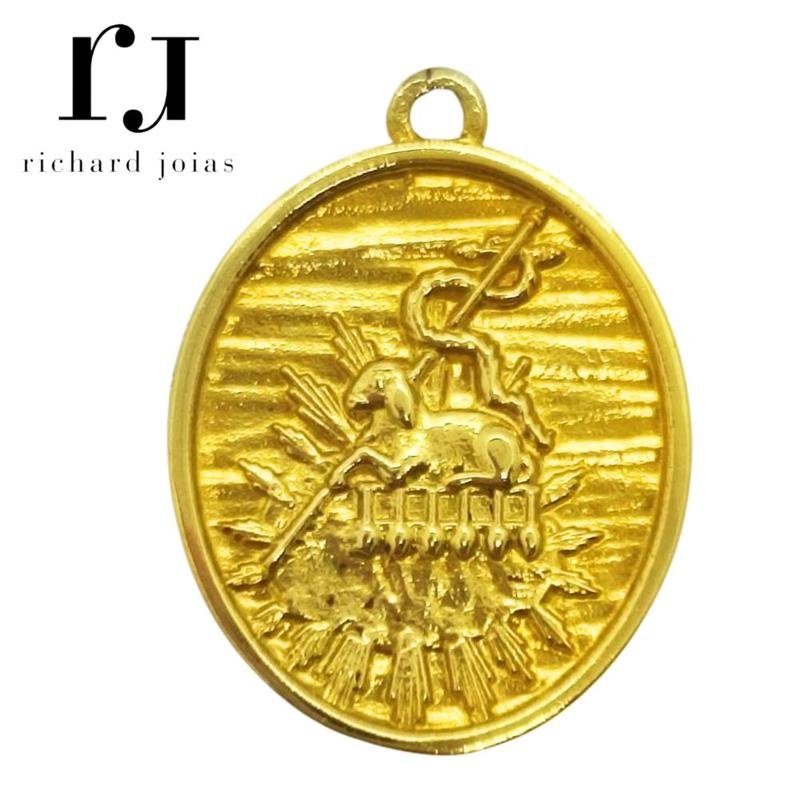 PINGENTE DE MOEDA CORDEIRO DE DEUS