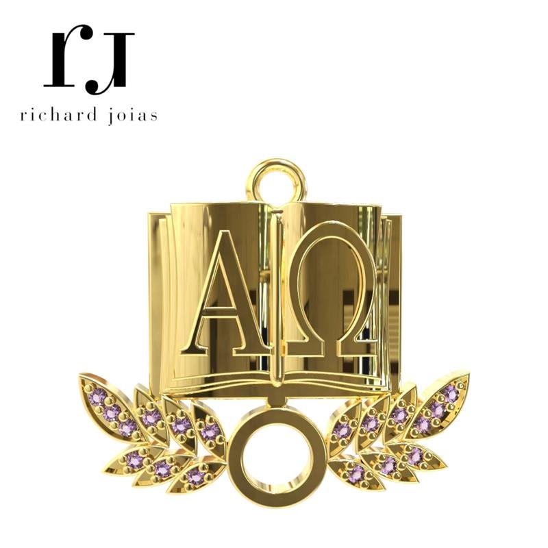 PINGENTE DE MOEDA CURSO TEOLOGIA TAMANHO 2,5X2,5