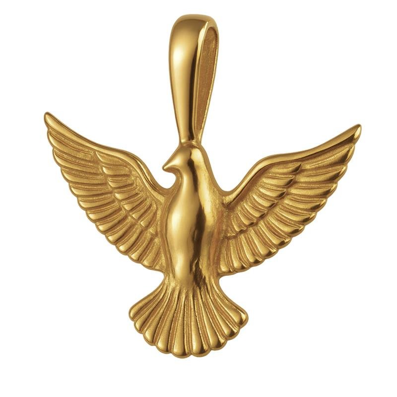 PINGENTE DE MOEDA ESPIRITO SANTO TAMANHO 1,8X1,8