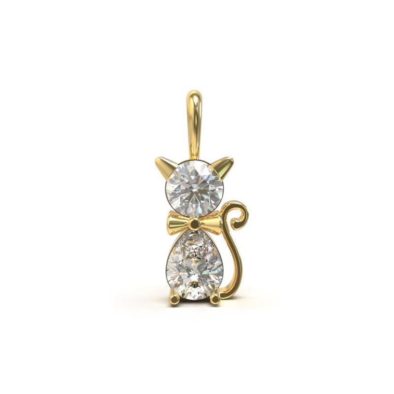 PINGENTE DE MOEDA GATINHO