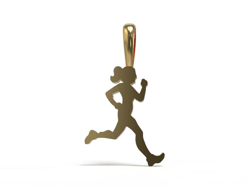 PINGENTE DE MOEDA ATLETISMO