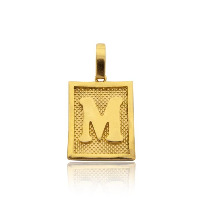 PINGENTE DE MOEDA LETRA (A-Z) 3,0X2,5