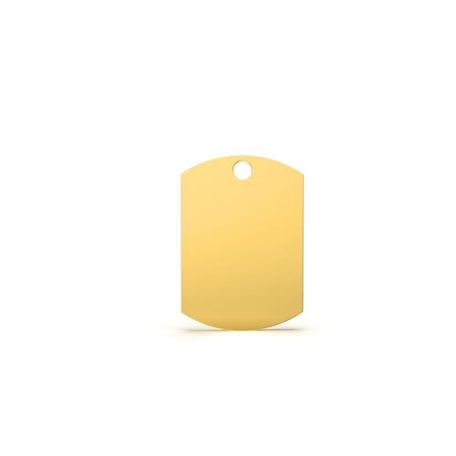PINGENTE DE MOEDA PLACA LISA / GRAVAÇÃO A LASER OPCIONAL