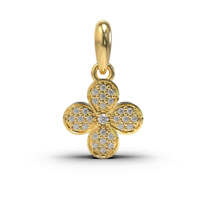 PINGENTE DE MOEDA FLOR 2,0X1,10