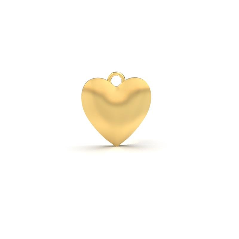 PINGENTE DE MOEDA CORAÇÃO 15X14MM