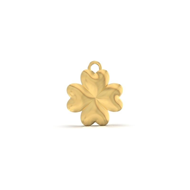 PINGENTE DE MOEDA TREVO 16X14MM
