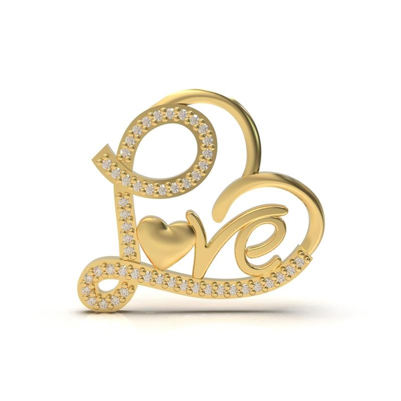 PINGENTE DE MOEDA LOVE