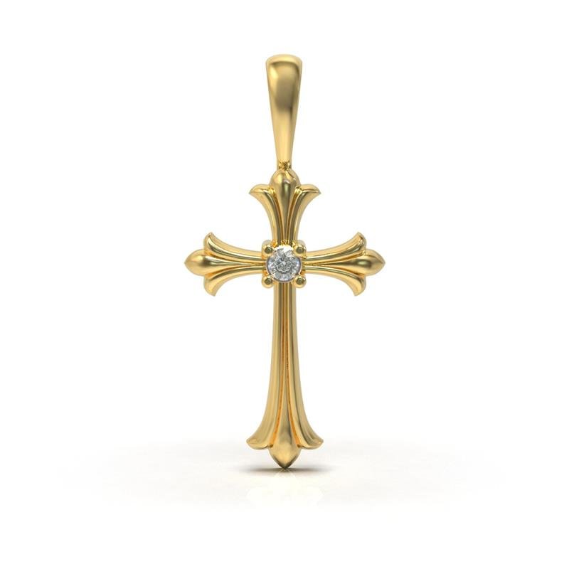 PINGENTE DE MOEDA CRUCIFIXO