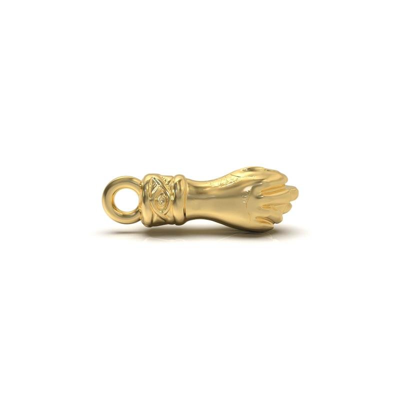 PINGENTE DE MOEDA MÃO 1,5 X 0,40MM