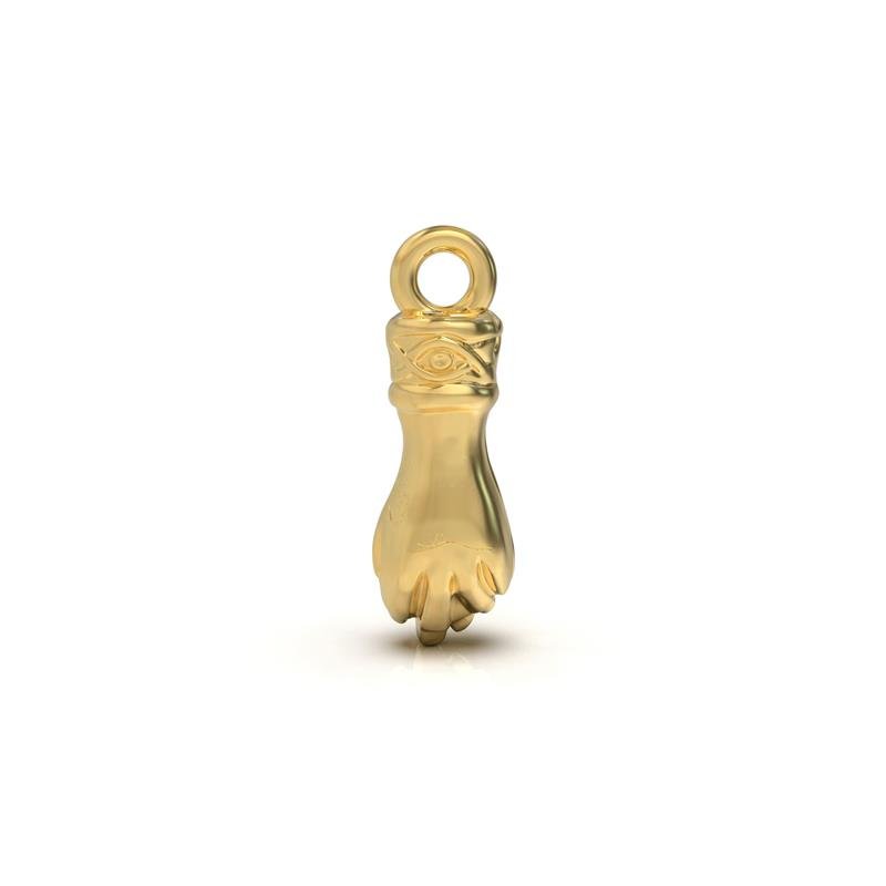 PINGENTE DE MOEDA MÃO 1,5 X 0,40MM