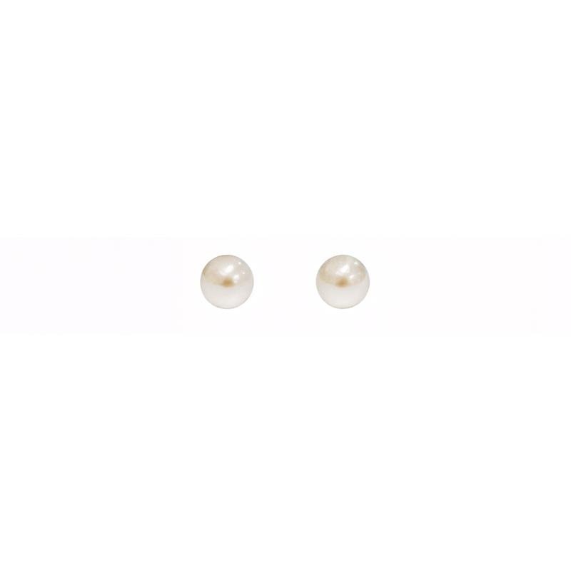 BRINCO DE OURO 18KL BABY PEROLA CUPILA 3,0MM
