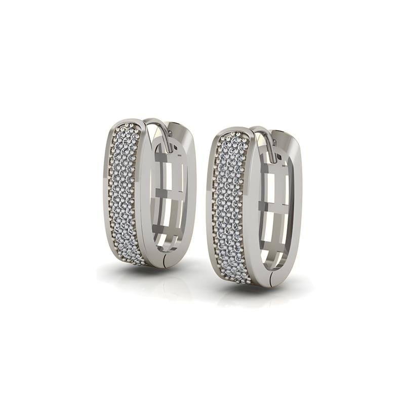 BRINCO DE PRATA PRESSÃO C/80 PEDRAS