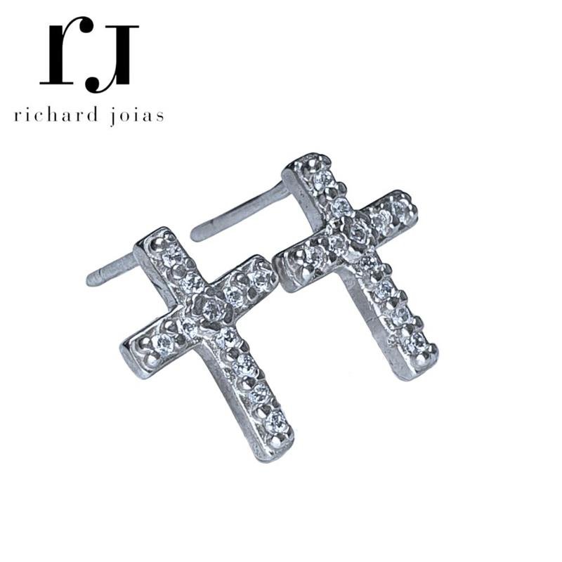 BRINCO DE PRATA CRUZ+TARRAXA