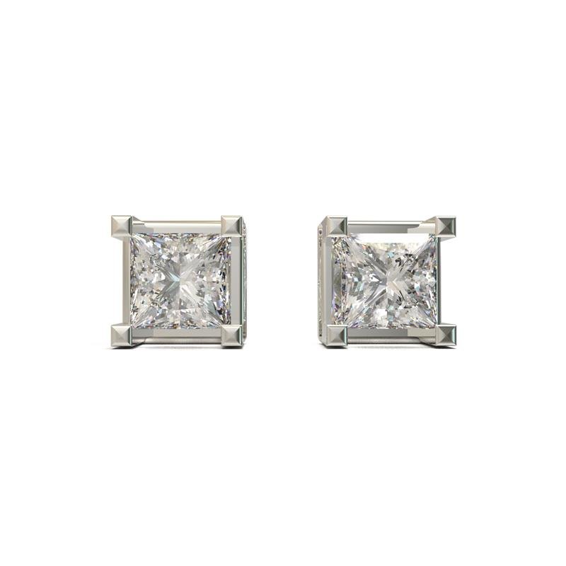 BRINCO DE PRATA PRECIOUS CARRE 8X8+TARRAXA