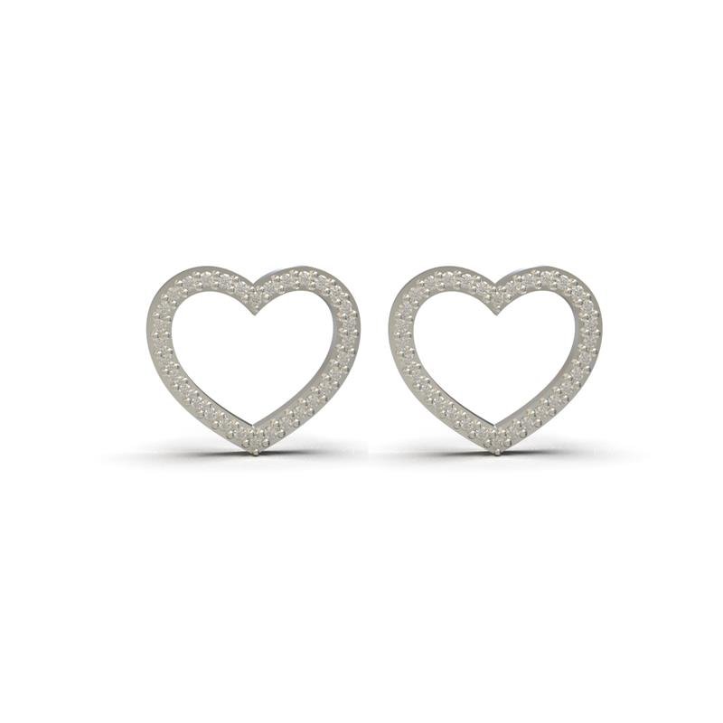 BRINCO DE PRATA CORAÇÃO+TARRAXA