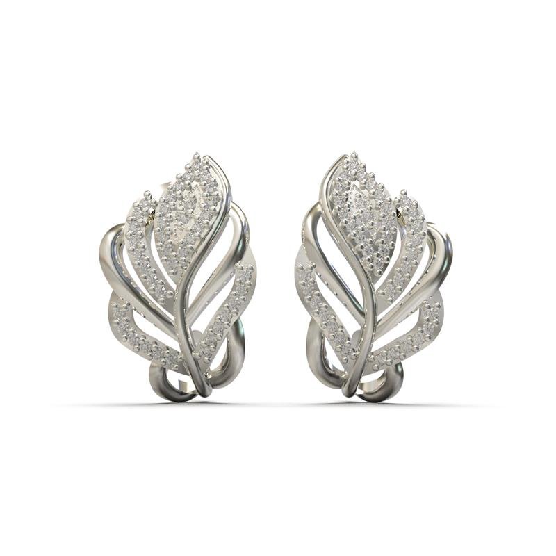 BRINCO DE PRATA FOLHA+TARRAXA