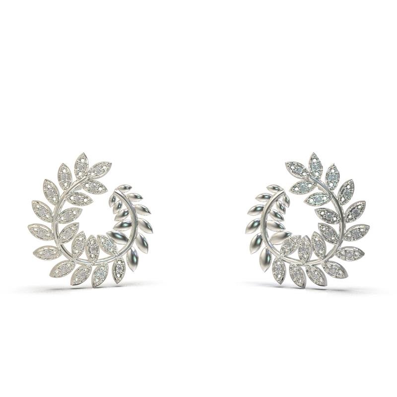 BRINCO DE PRATA PETALAS