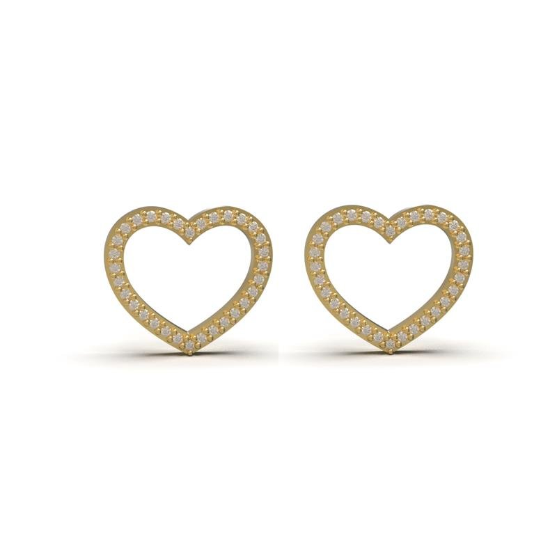 BRINCO DE MOEDA CORAÇÃO+TARRAXA FOLHEADA A OURO