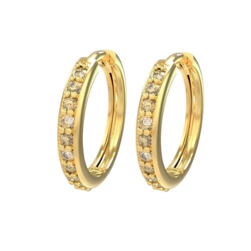 BRINCO DE MOEDA ARGOLINHA G. C/20 PEDRAS