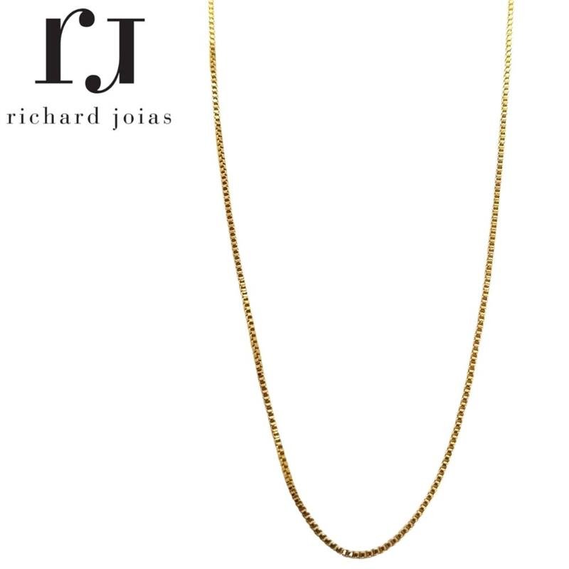 CORRENTE FOLHEADO A OURO VENEZIANA 40CM